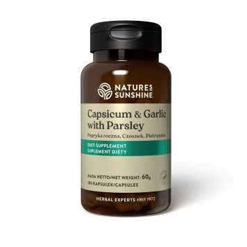 Cayenne Capsicum & küüslauk & petersell (100 kapslit) NSP, viide 832/832