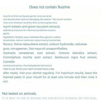 Sunshine Brite Hambapasta NSP NSP mudel 2851 | Pilt nr 2